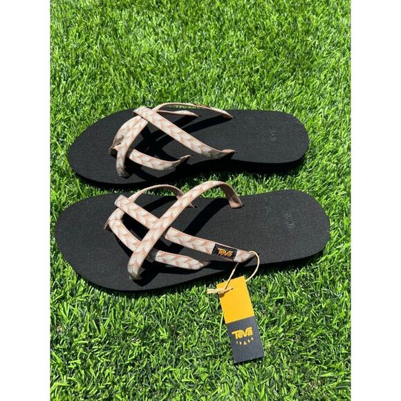 Teva Women's Olowahu Sandals Black/Multi Size 10 Comfort Stylish For Summer Fun - Picture 8 of 13